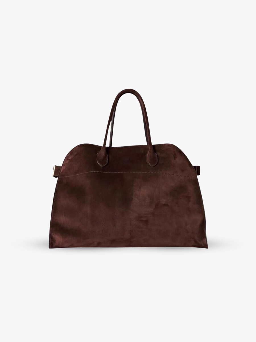 Suede handbag