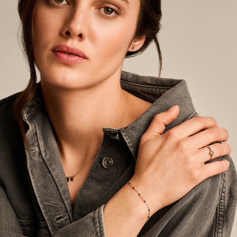 Resin Bead Chain Bracelet