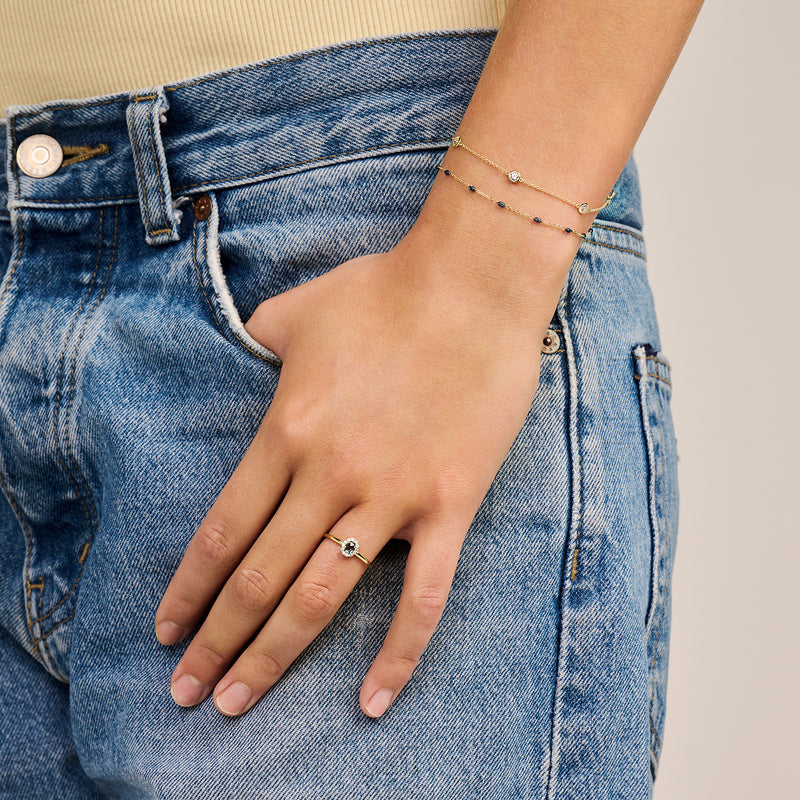 Resin Bead Chain Bracelet