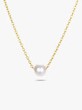 Single Pearl Chain Necklace