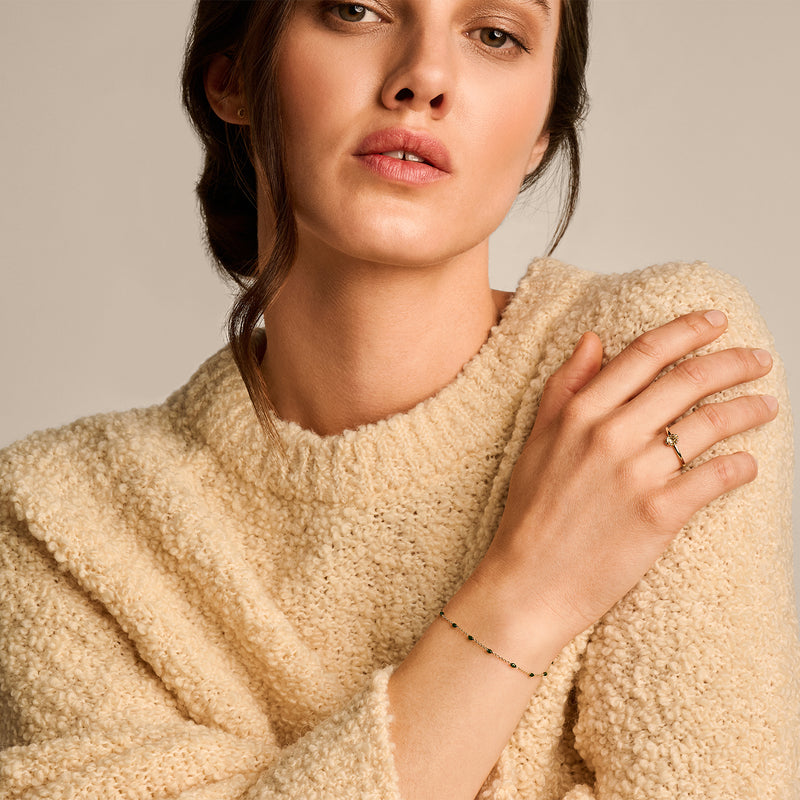 Resin Bead Chain Bracelet