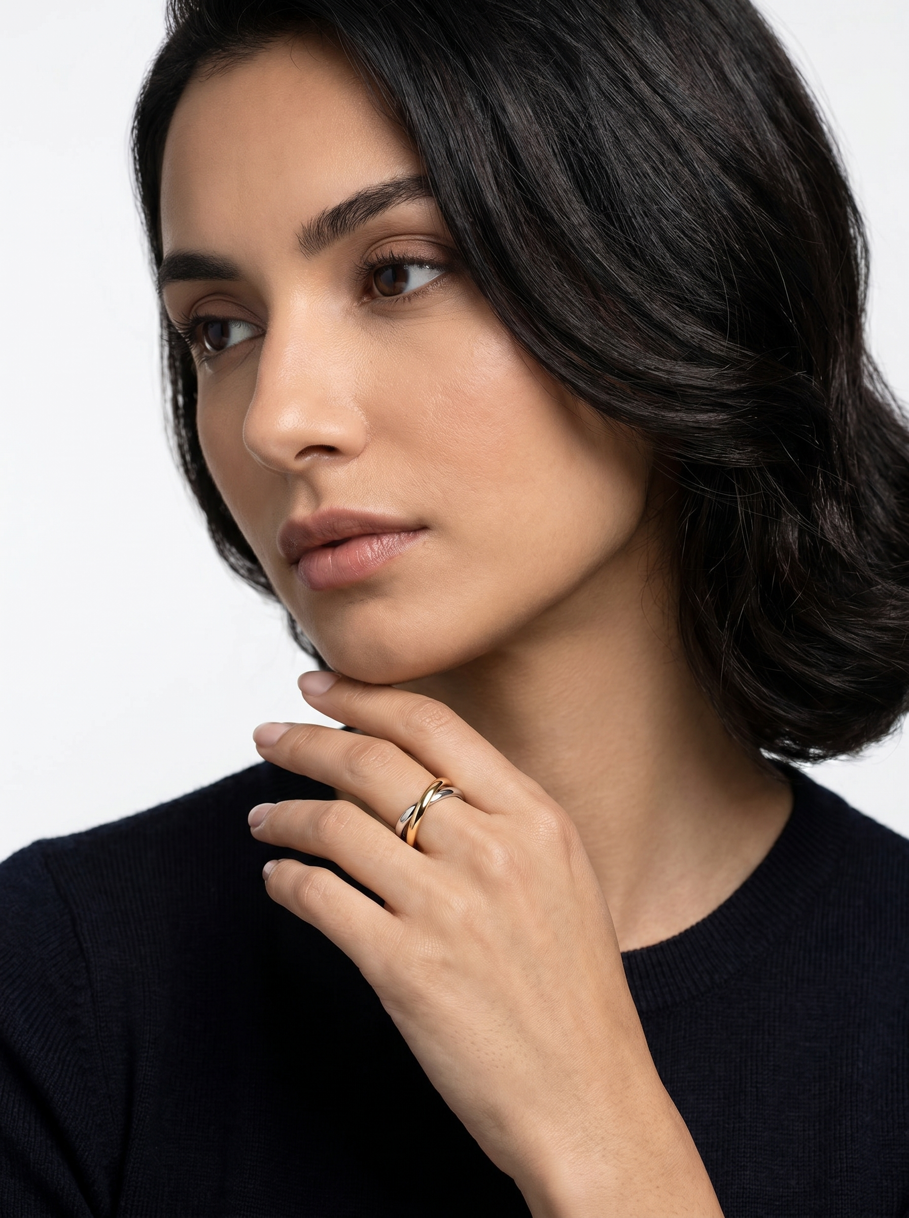 Duo-Elemant Band Ring