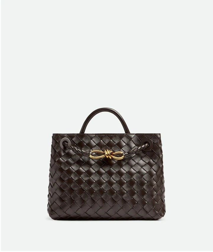 Woven Gold-Knot Tote Bag