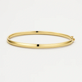 Yellow Gold Oval Bangle