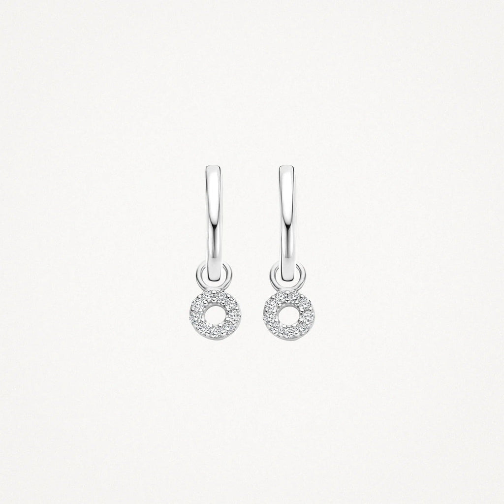 Mini Circle Drop Earrings