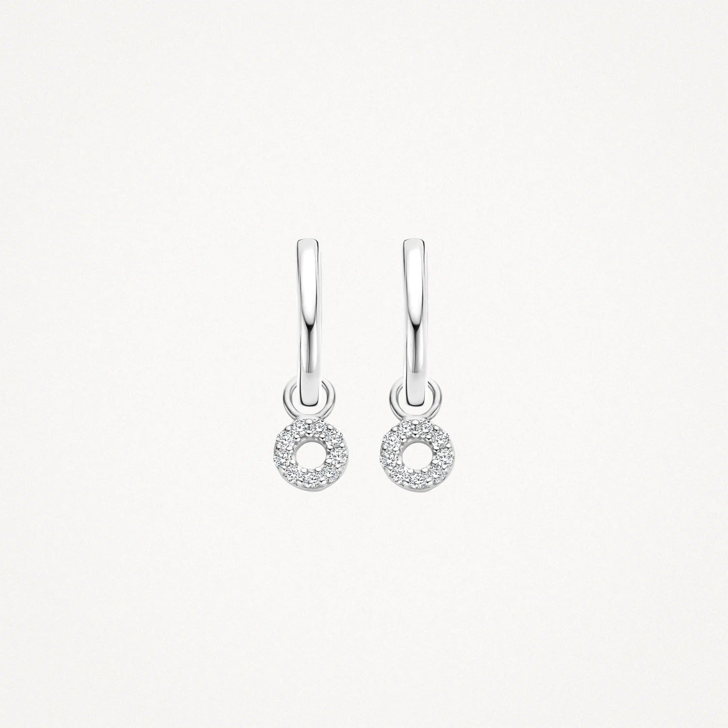 Mini Circle Drop Earrings