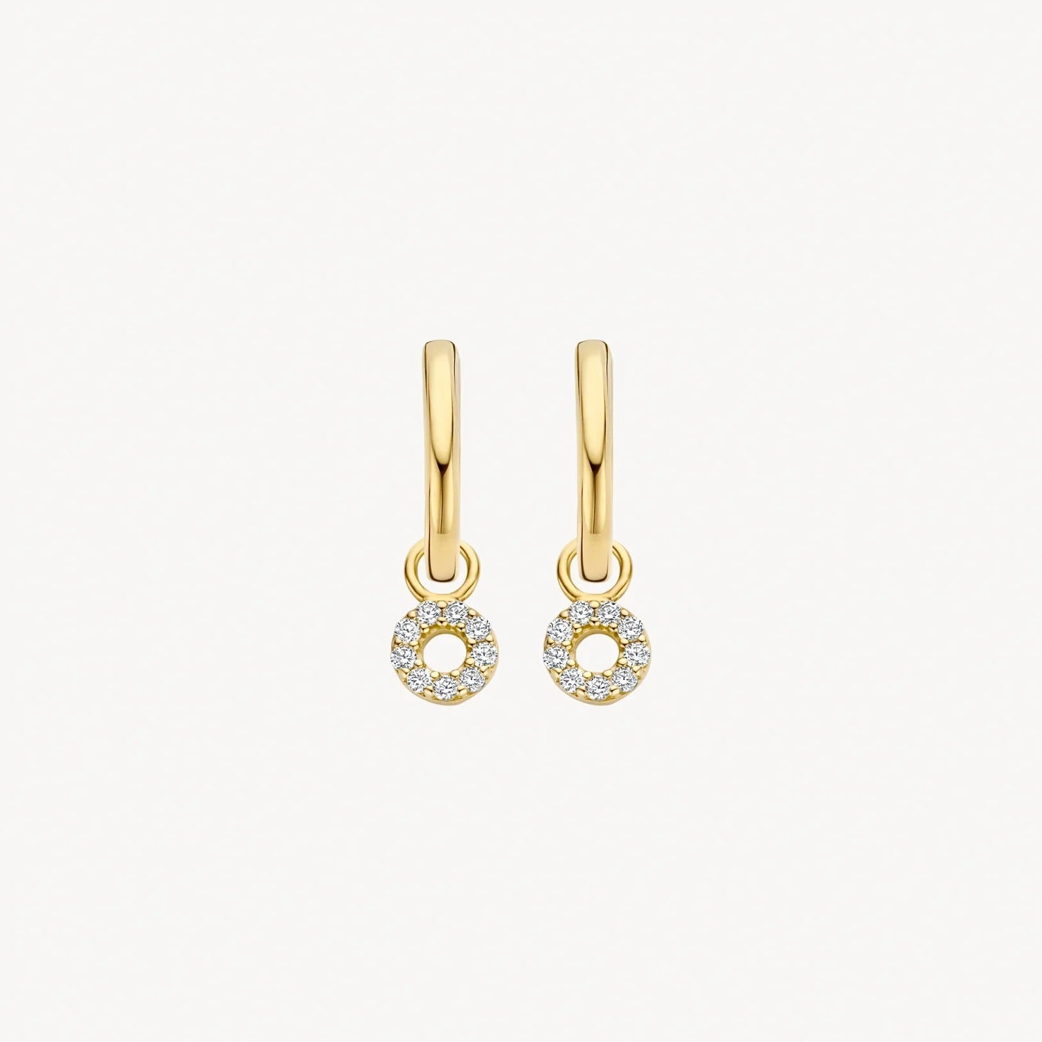 Mini Circle Drop Earrings