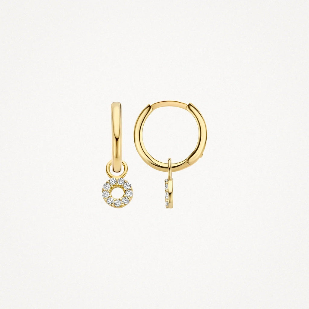 Mini Circle Drop Earrings