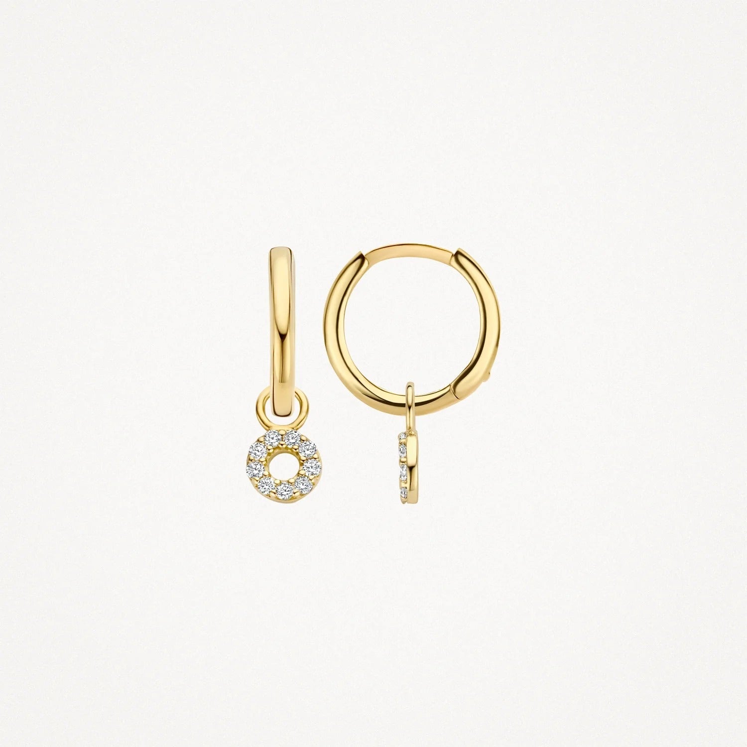 Mini Circle Drop Earrings